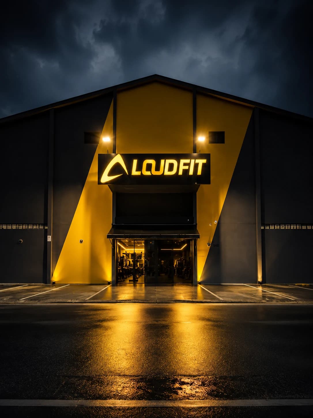 Fachada de uma unidade Loud Fit